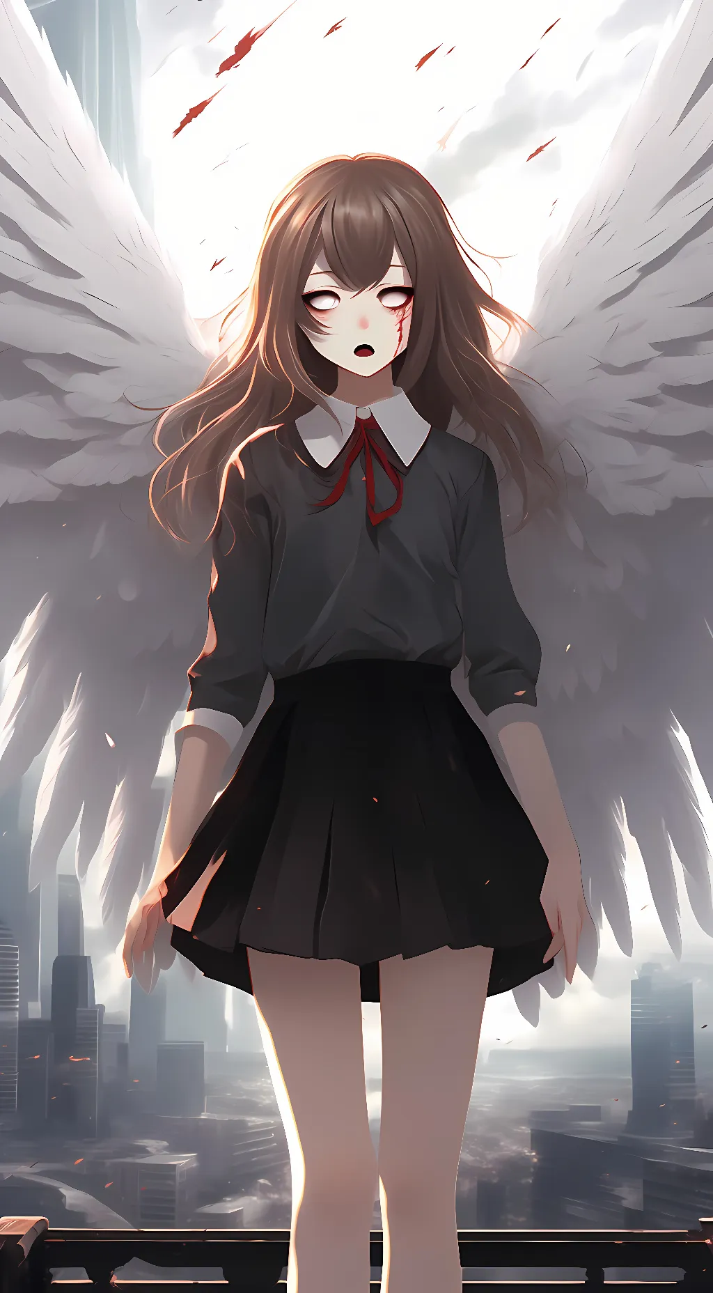 ai character: Ariel Swan background