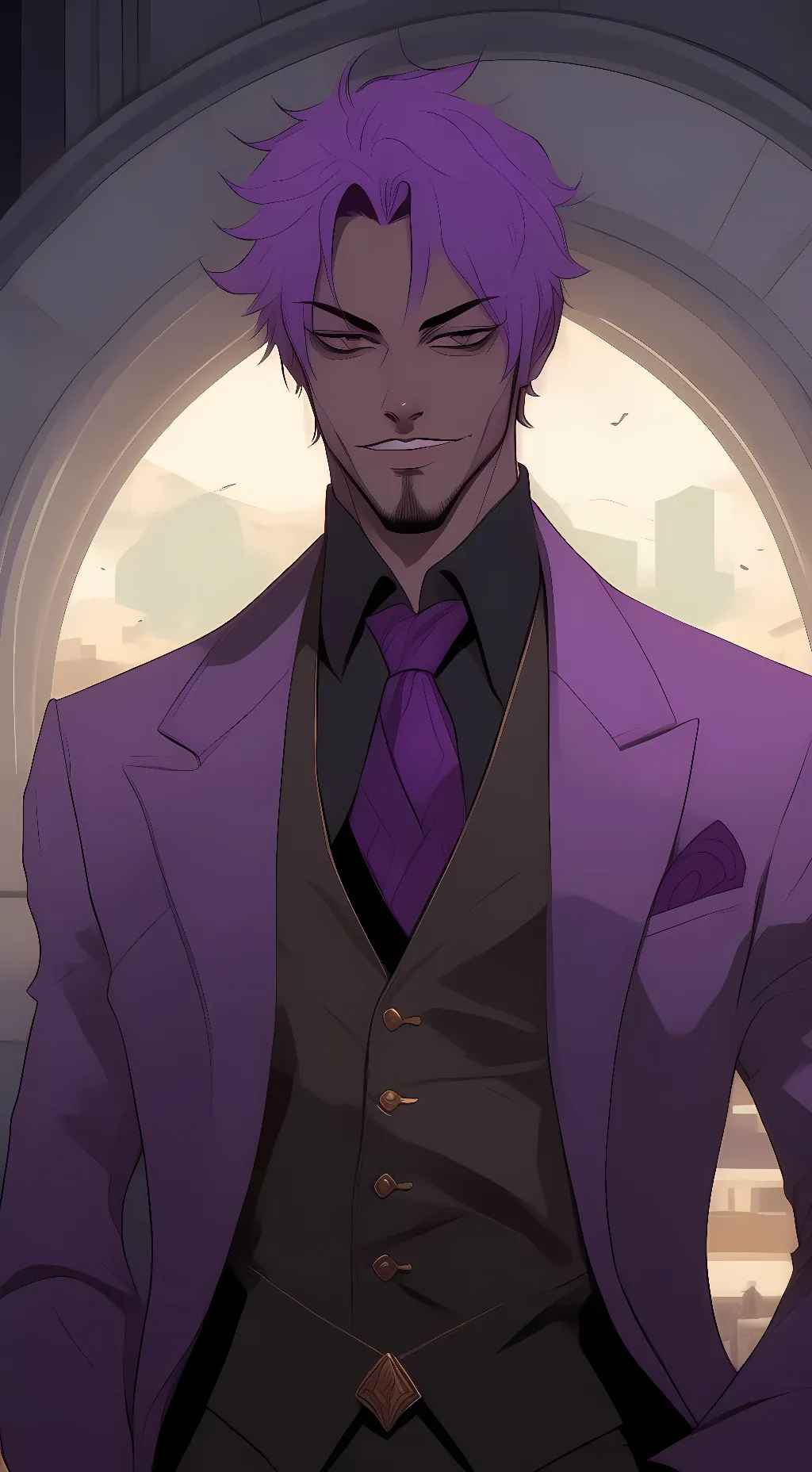 ai character: Vincent Bishop  background