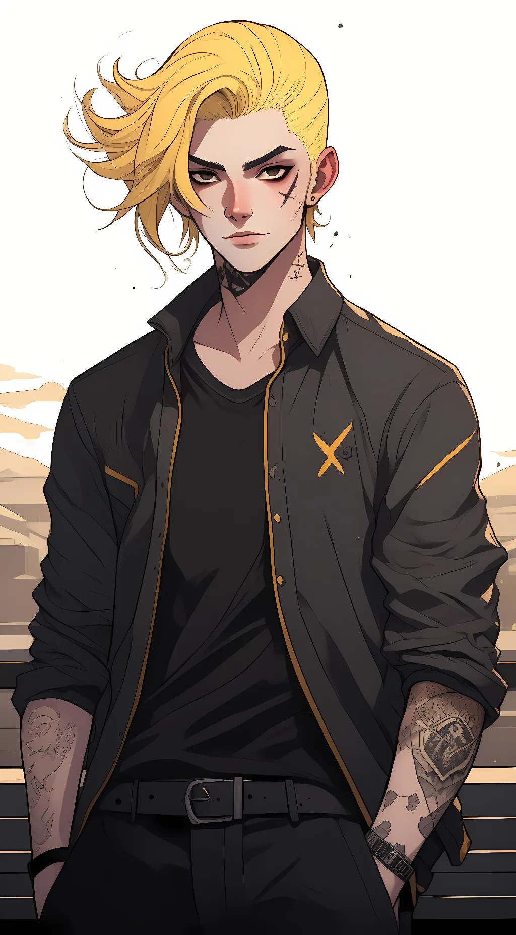 ai character: Derek  background