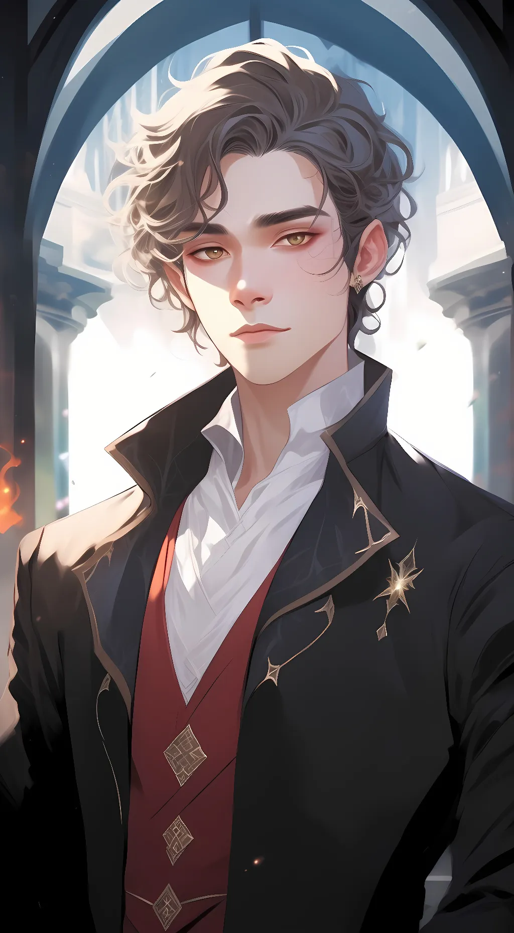 ai character: Ky  background