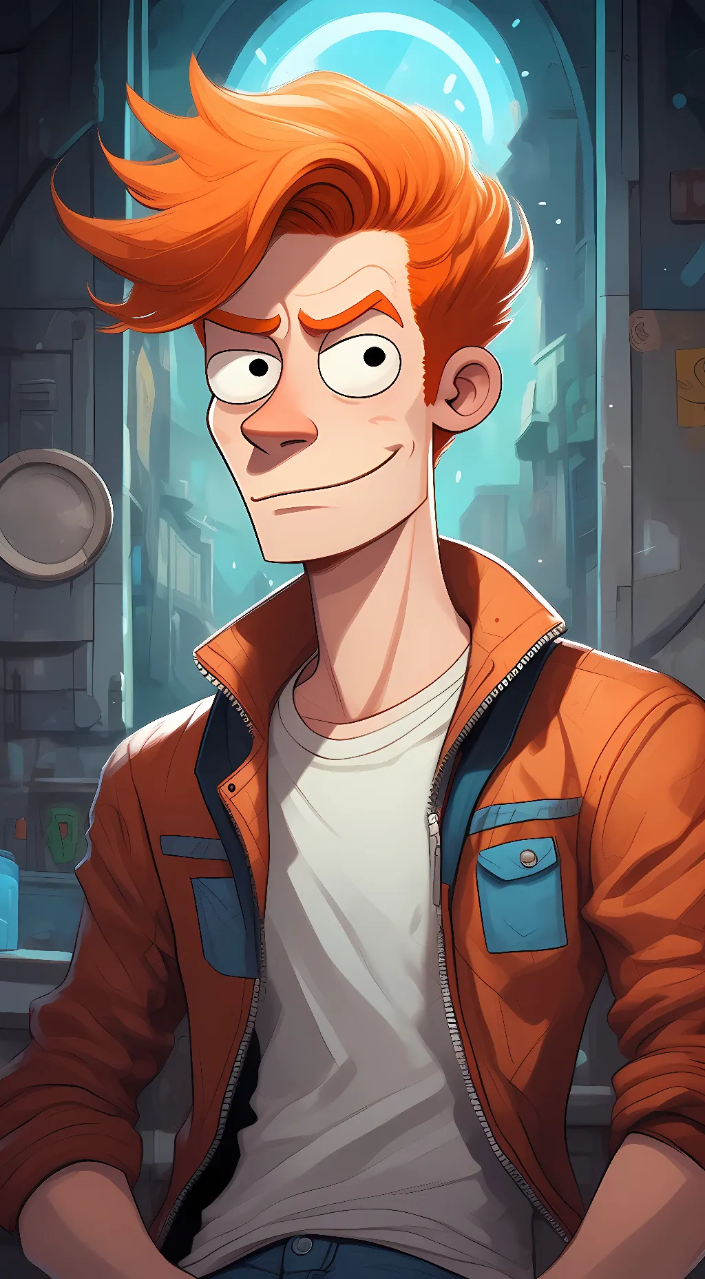 ai character: Philip J Fry background