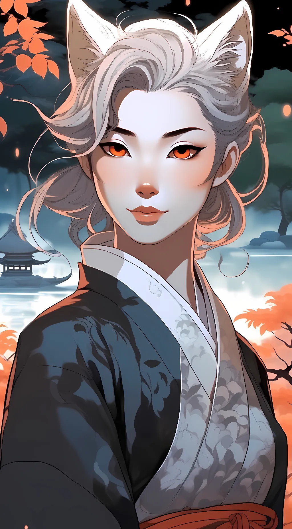 ai character: demon 👑😈 background