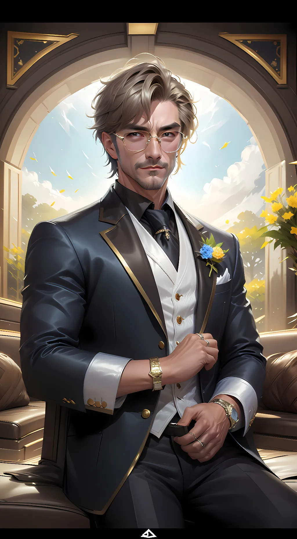 ai character: ezra briger background