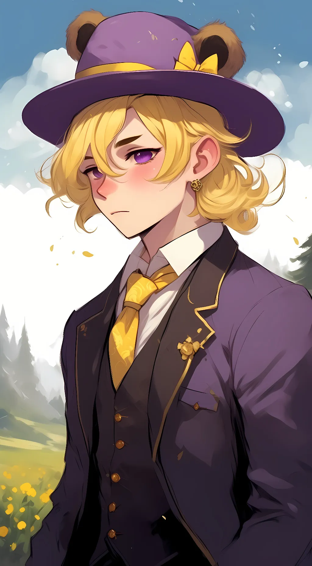 ai character: Golden Freddy background