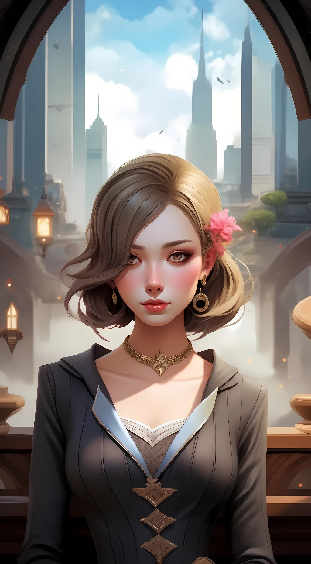 ai character: bacon  background