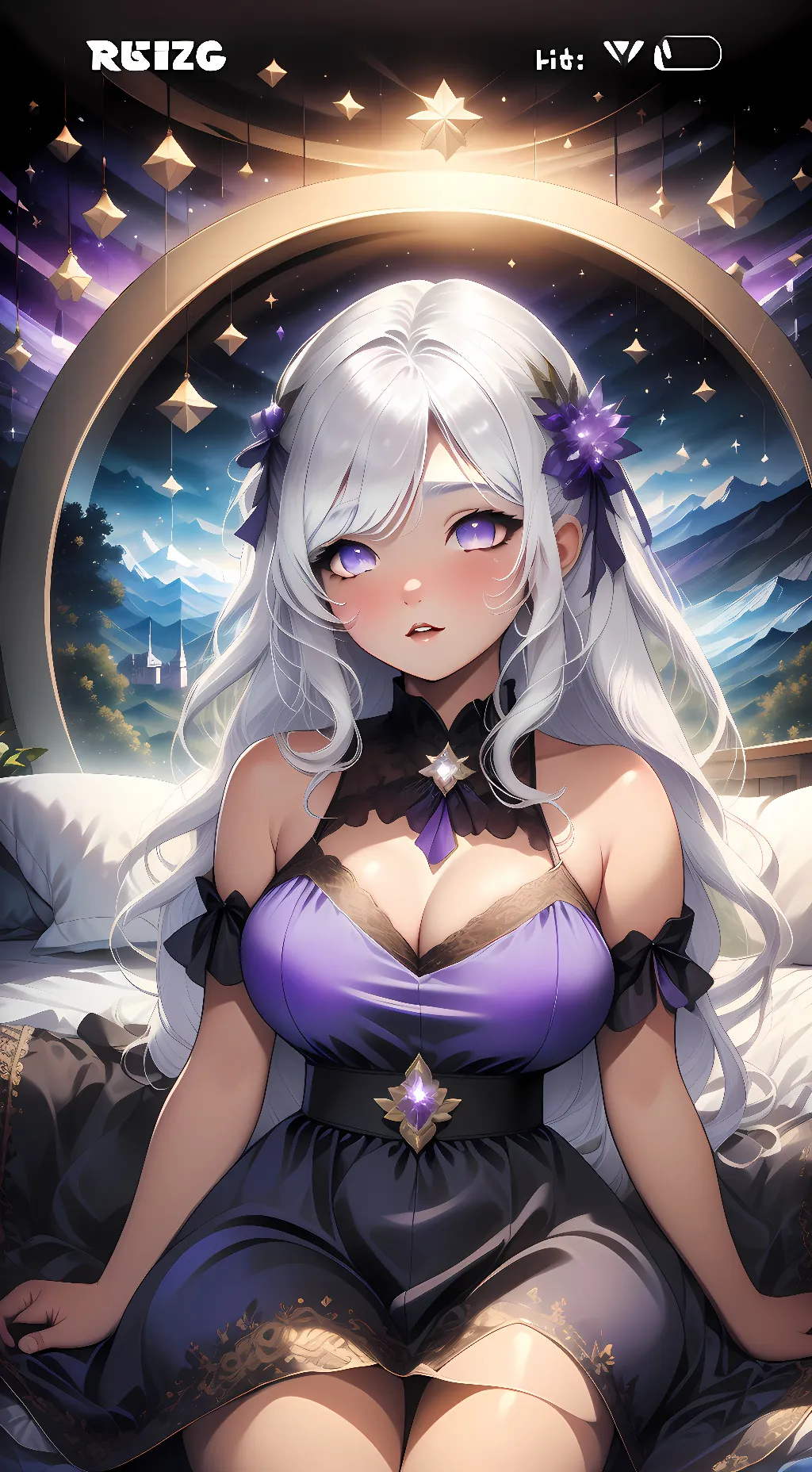 ai character: Aurora Lily background