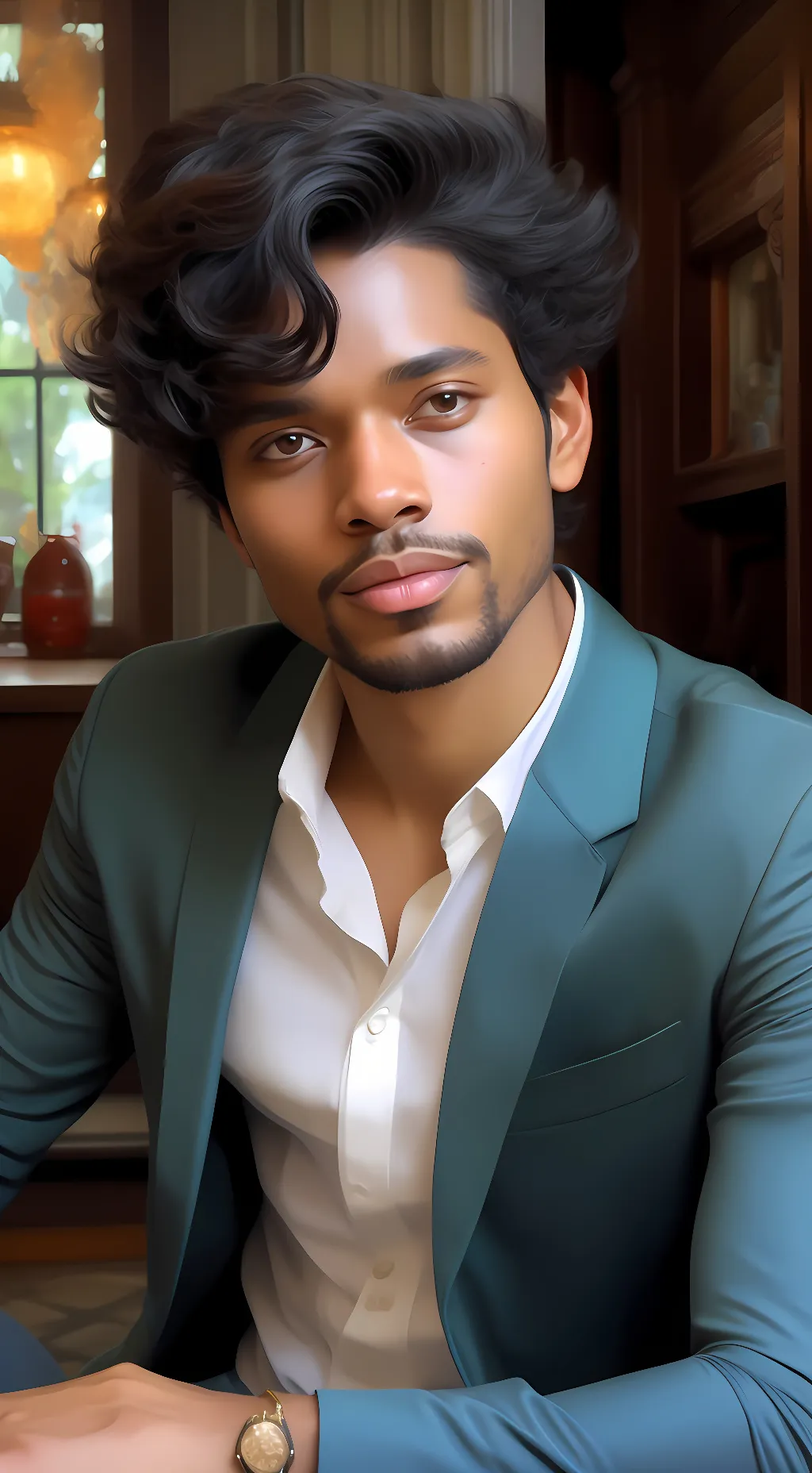 ai character: Selassie kashia background