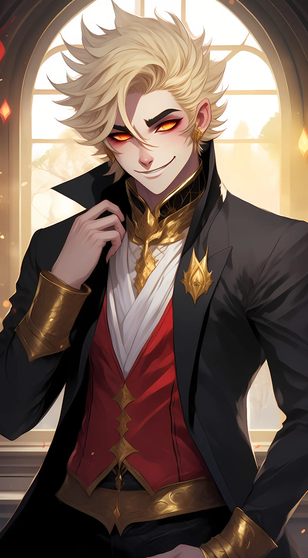 ai character: Douma  background