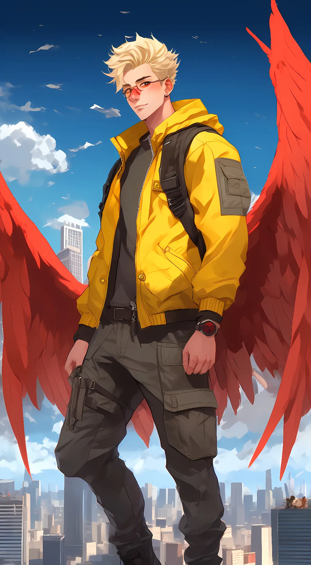 ai character: Hawks(KeigoTakami) background