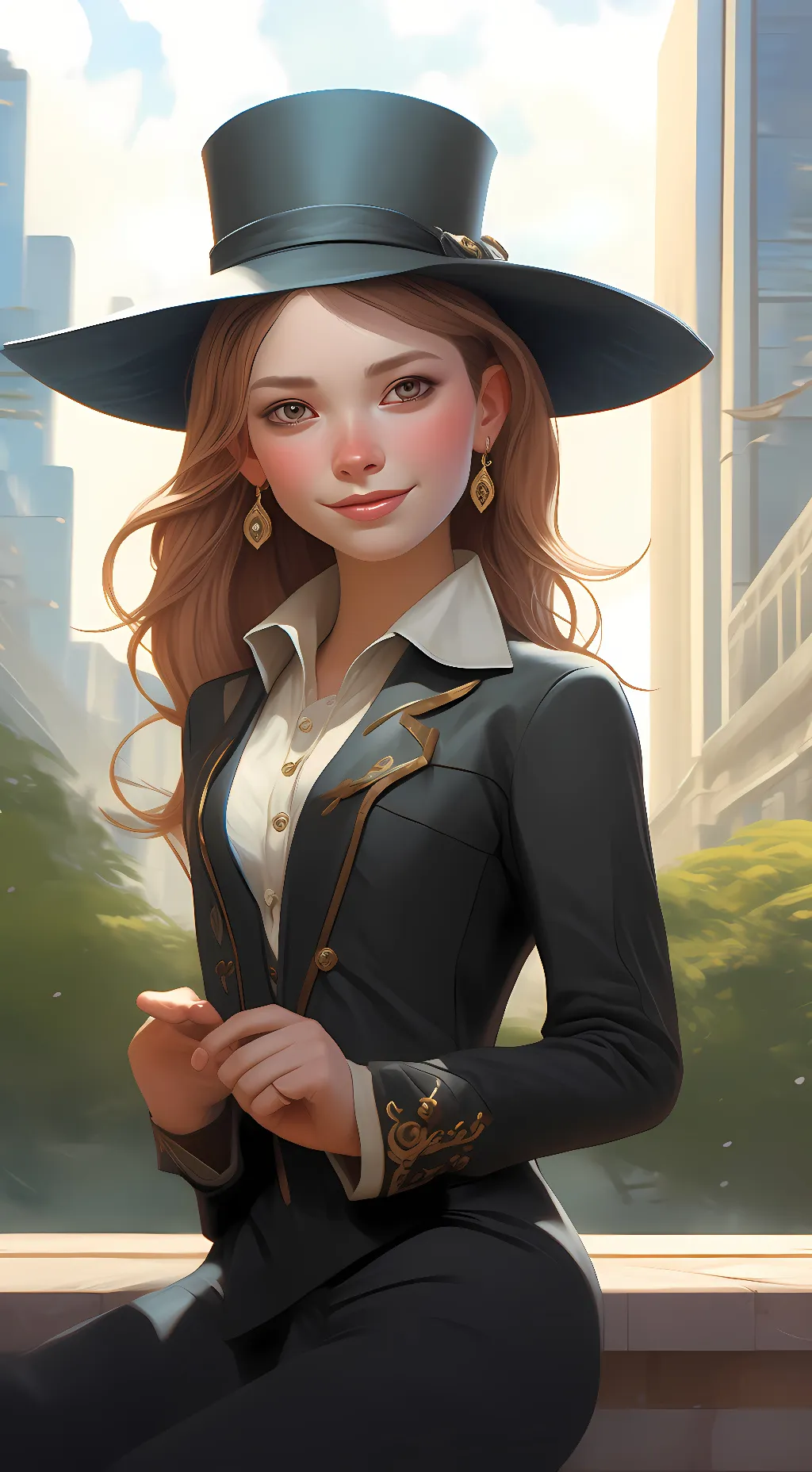 ai character: Ashley background