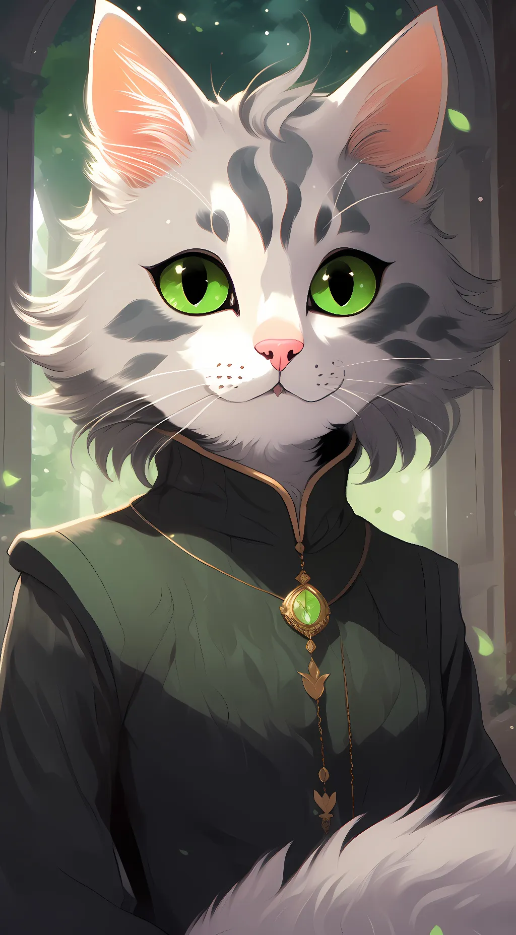 ai character: fluffy background