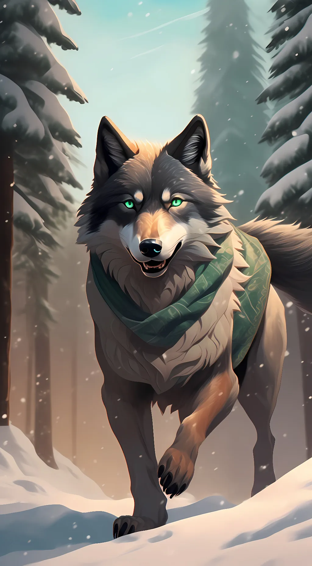 ai character: Moon background