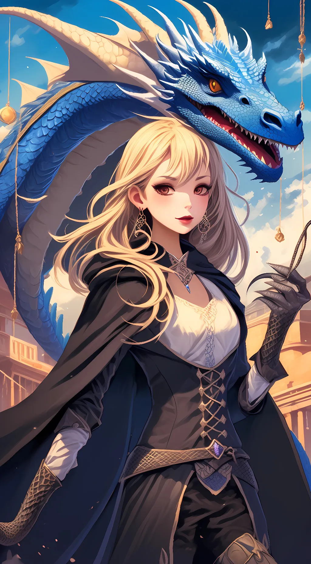 ai character: the dragon puppeer background