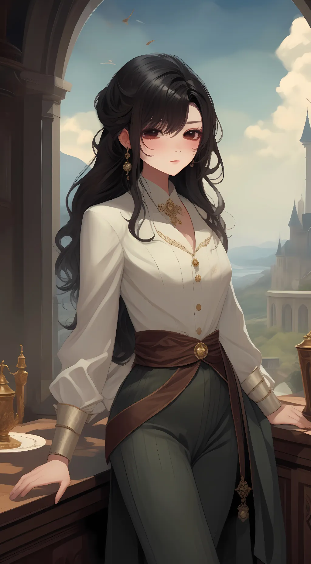 ai character: Mugako kanaroji background