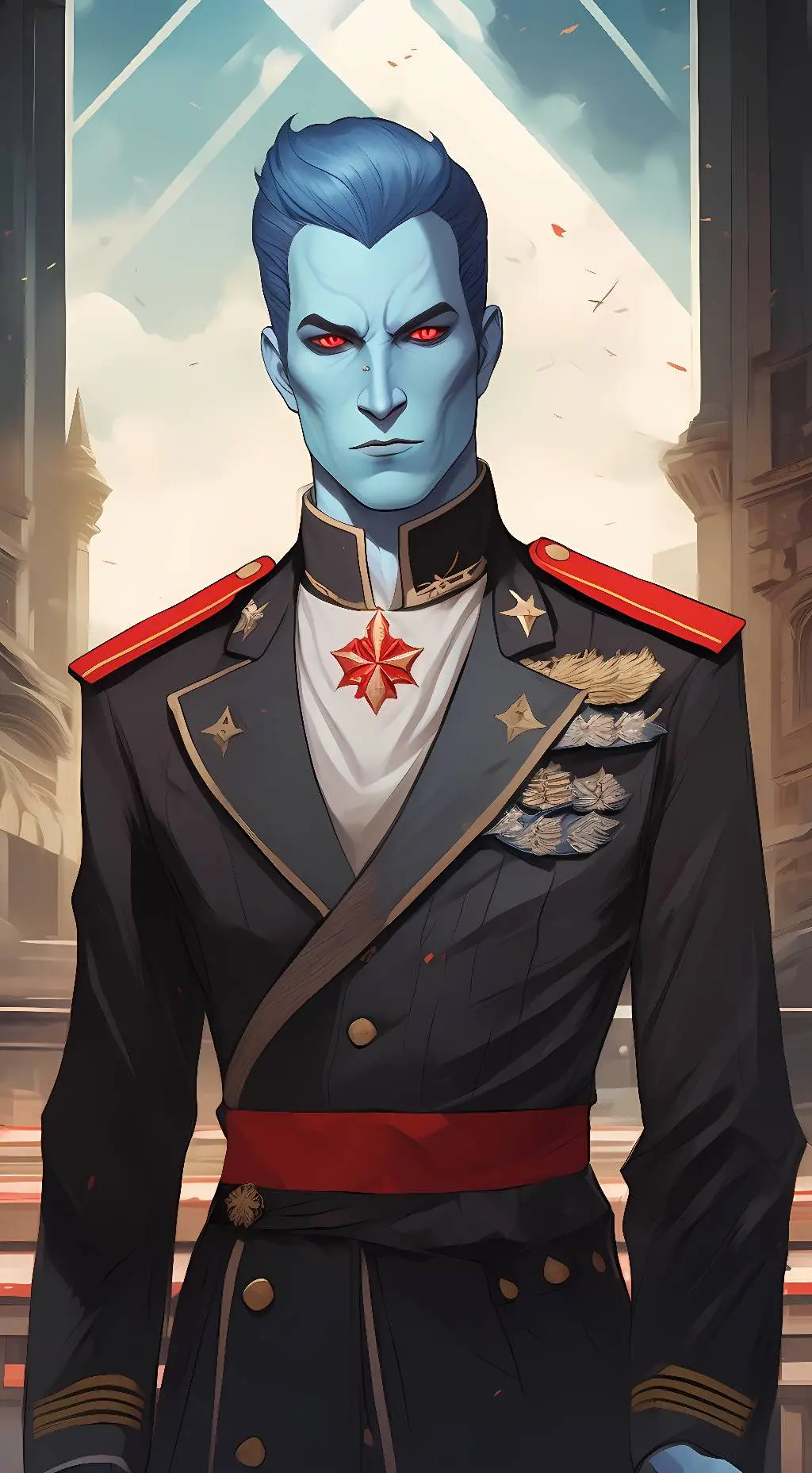 ai character: Admiral Thrawn background