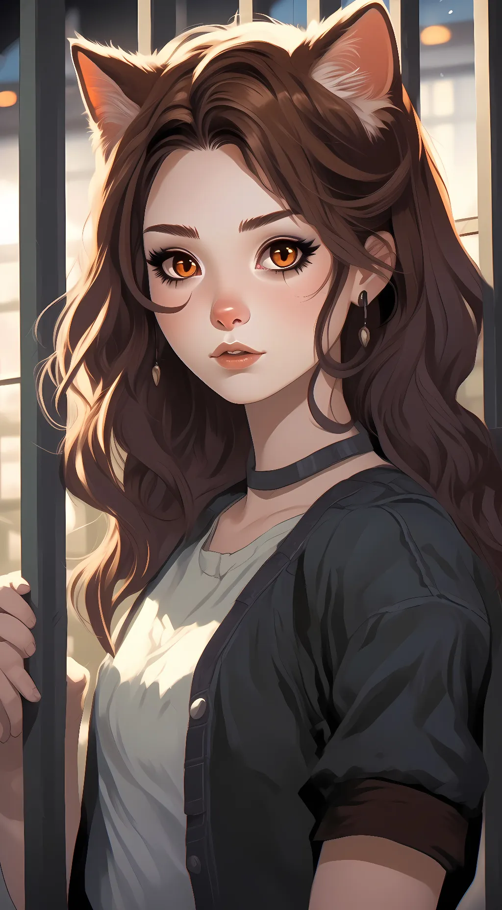 ai character: Zoey  background