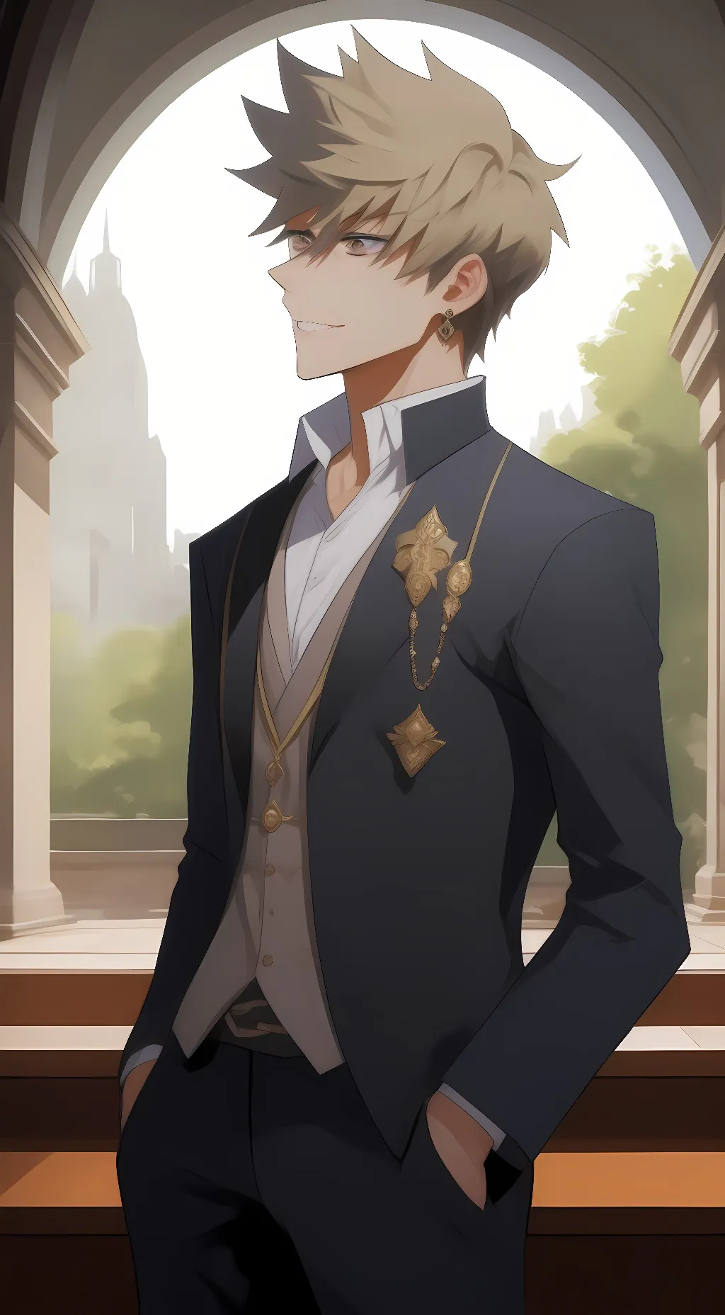 ai character: Middle School Baku background