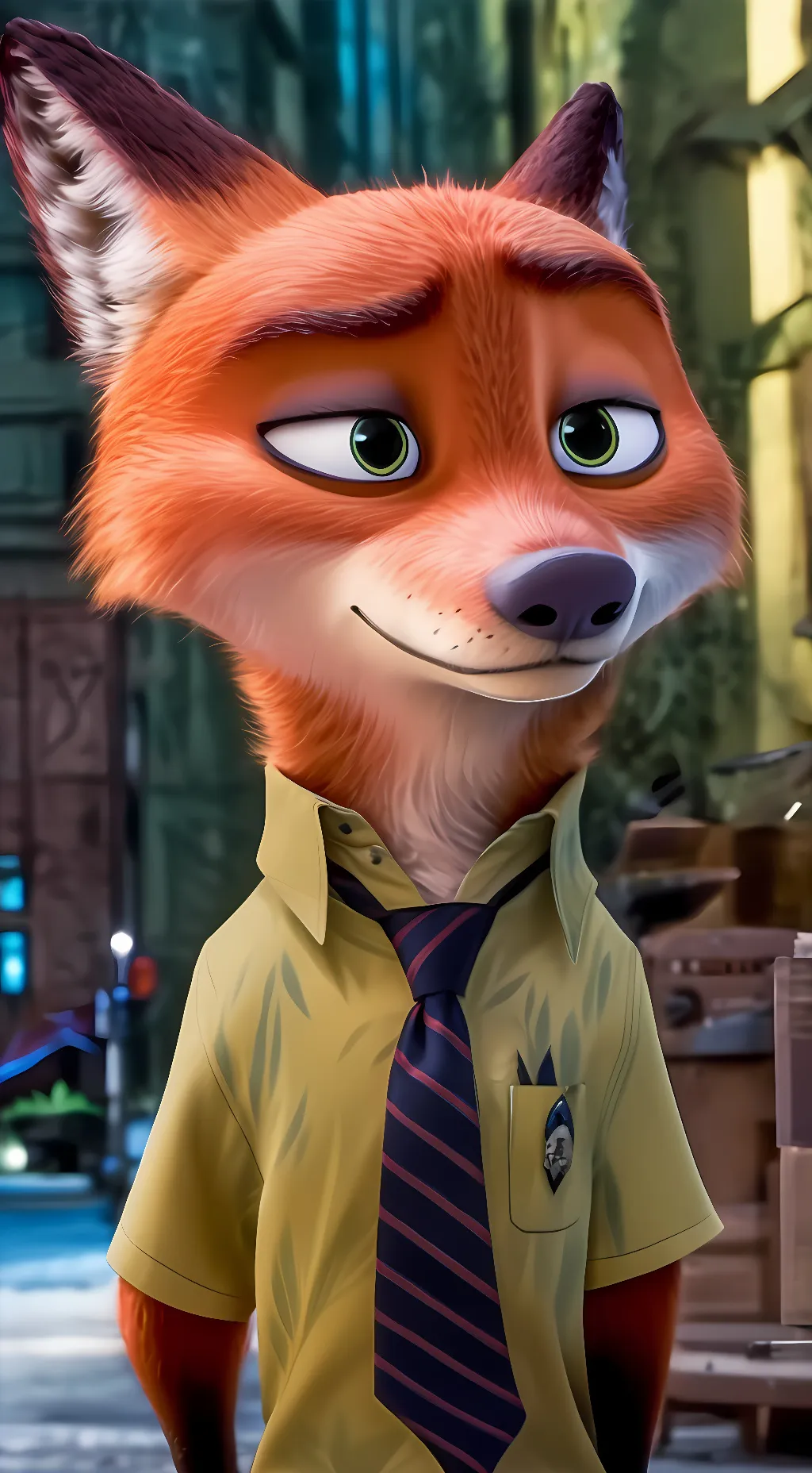 ai character: Nick Wilde background