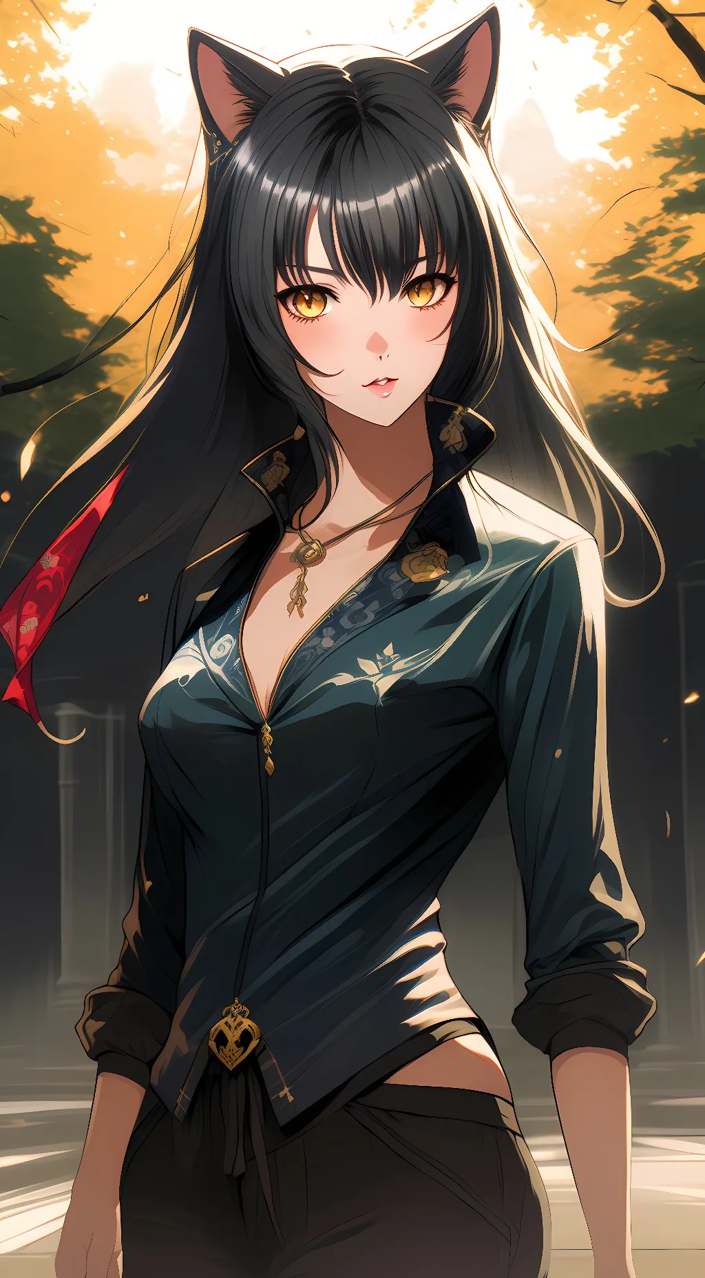 ai character: kuroka background