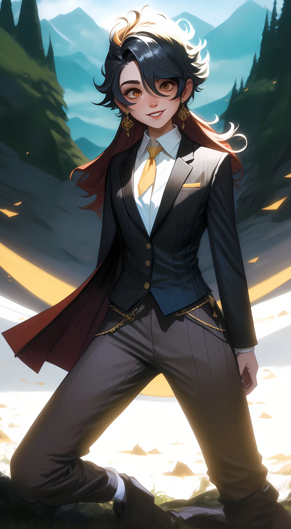 ai character: Mocha background