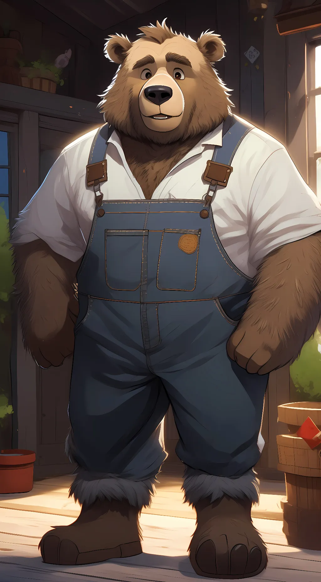 ai character: Borris  background