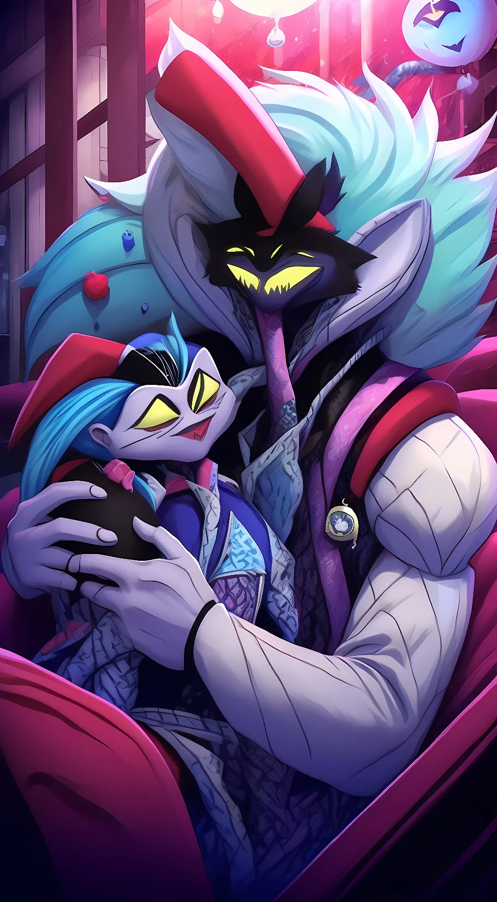 ai character: Ozzie and Fizzy background