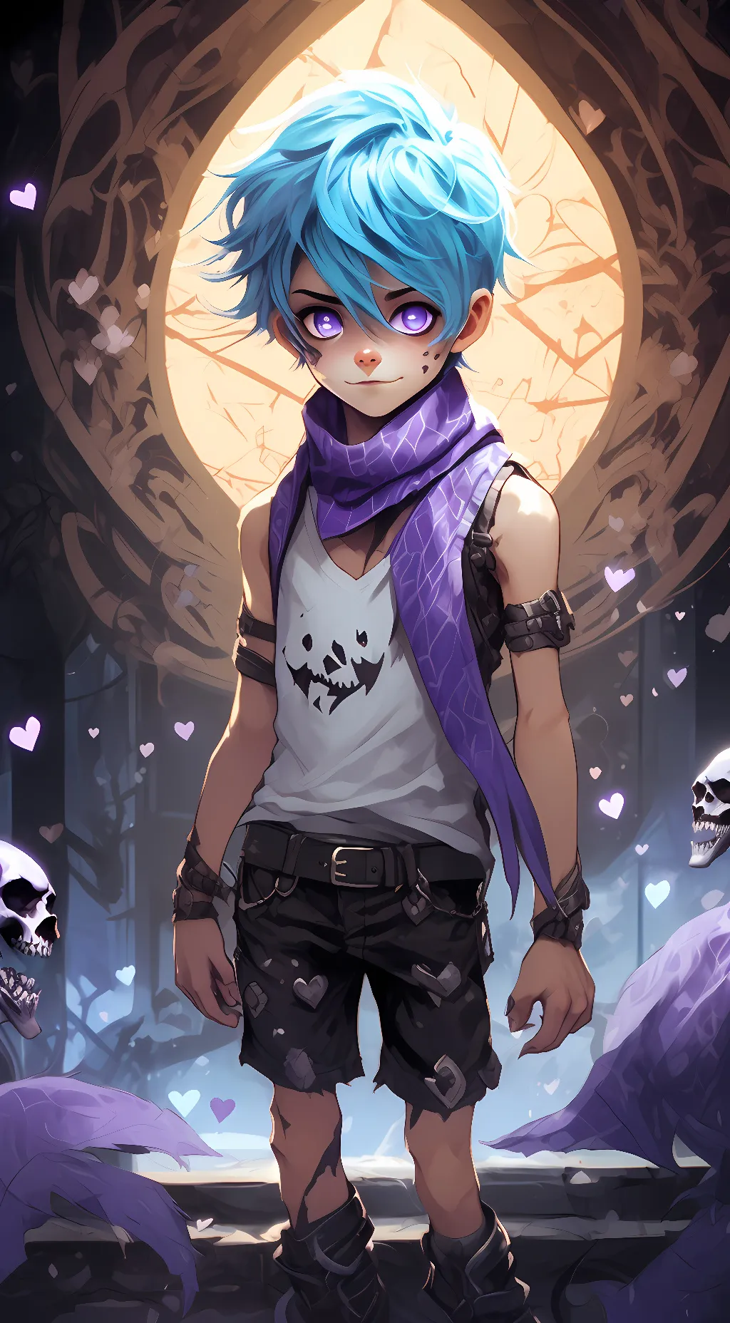 ai character: Soft Sans background