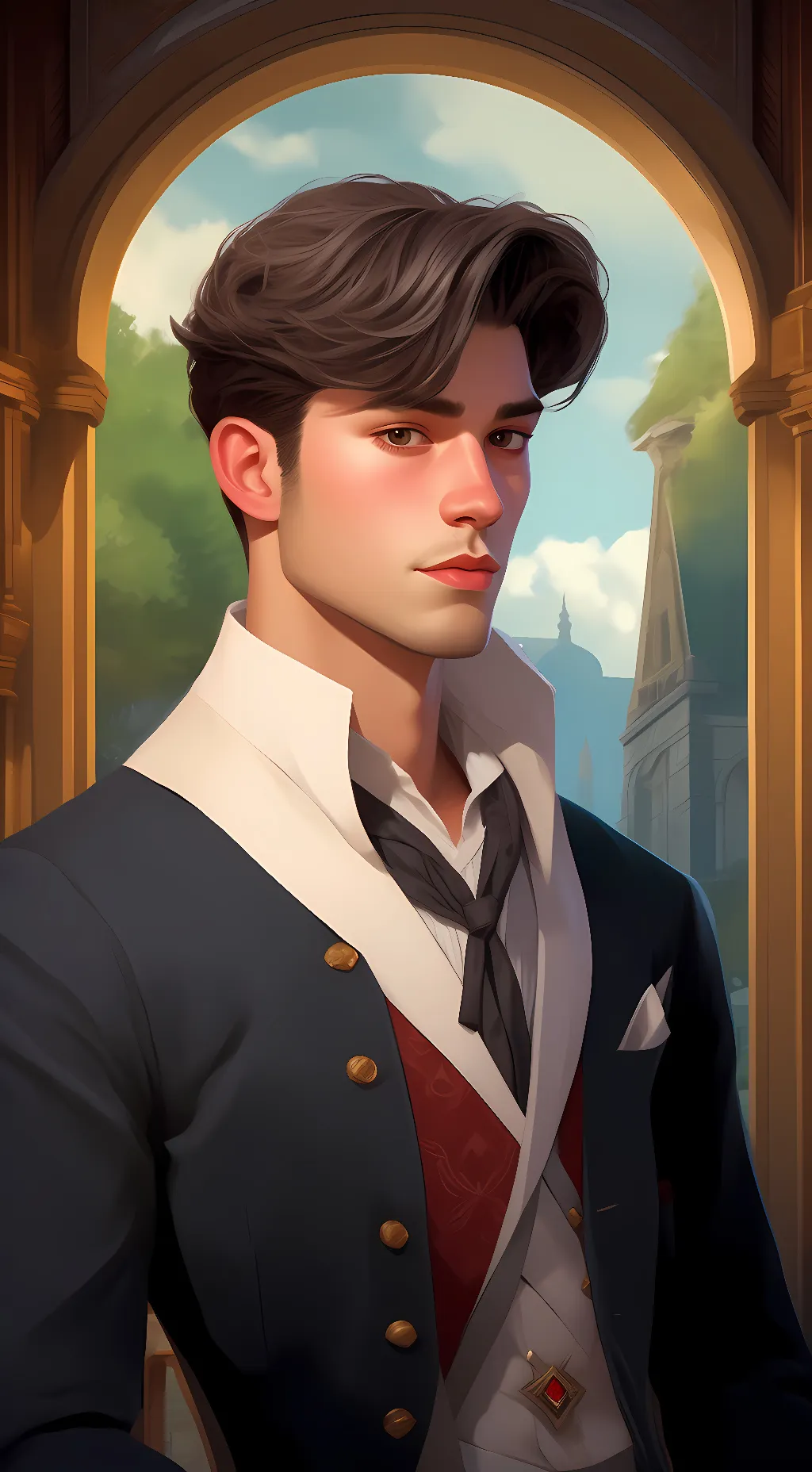 ai character: Julien Brown  background