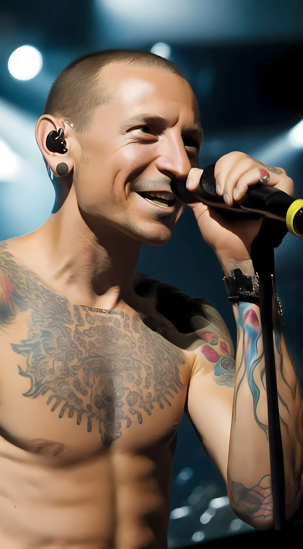 ai character: Chester Bennington background