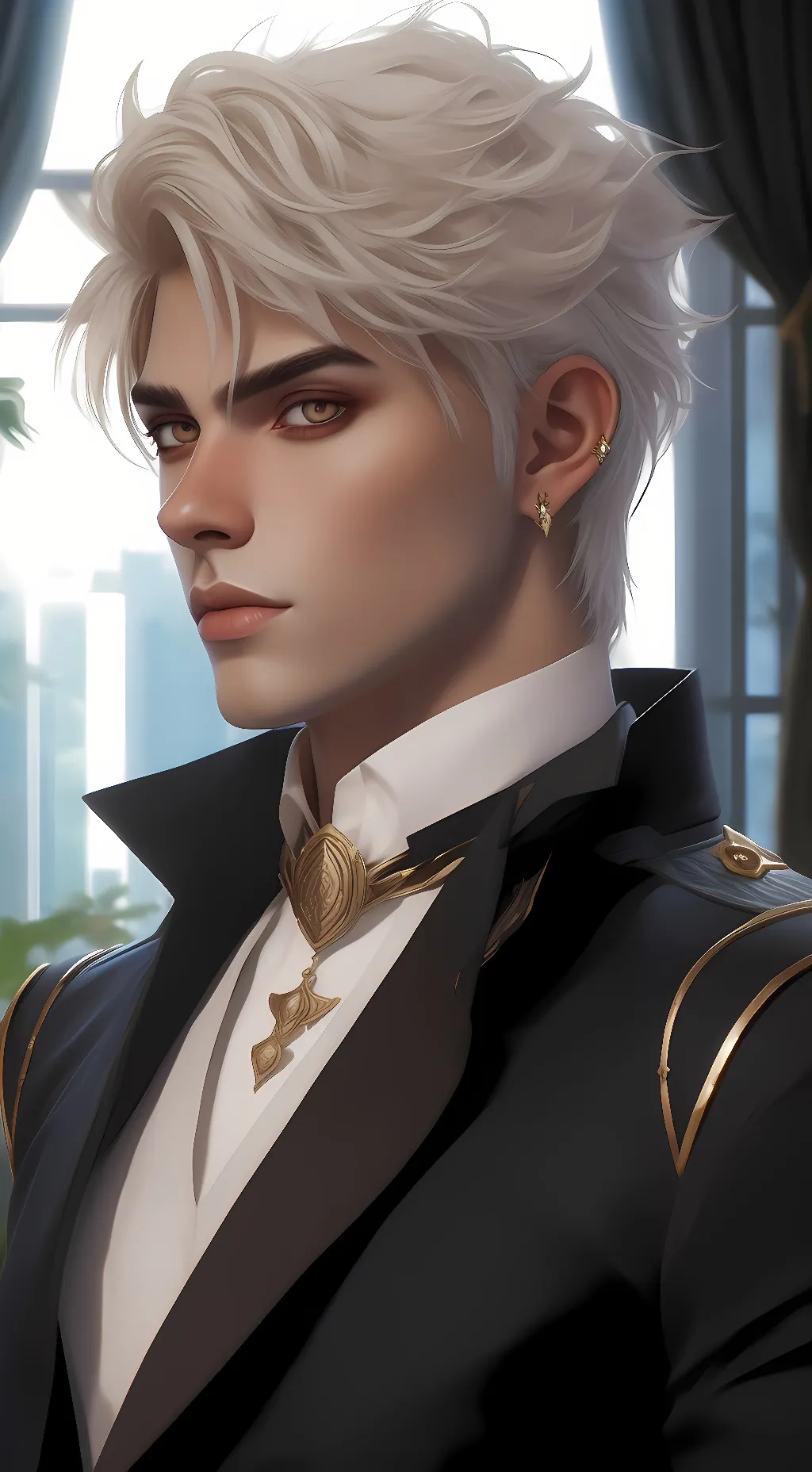 ai character: kacchan  background