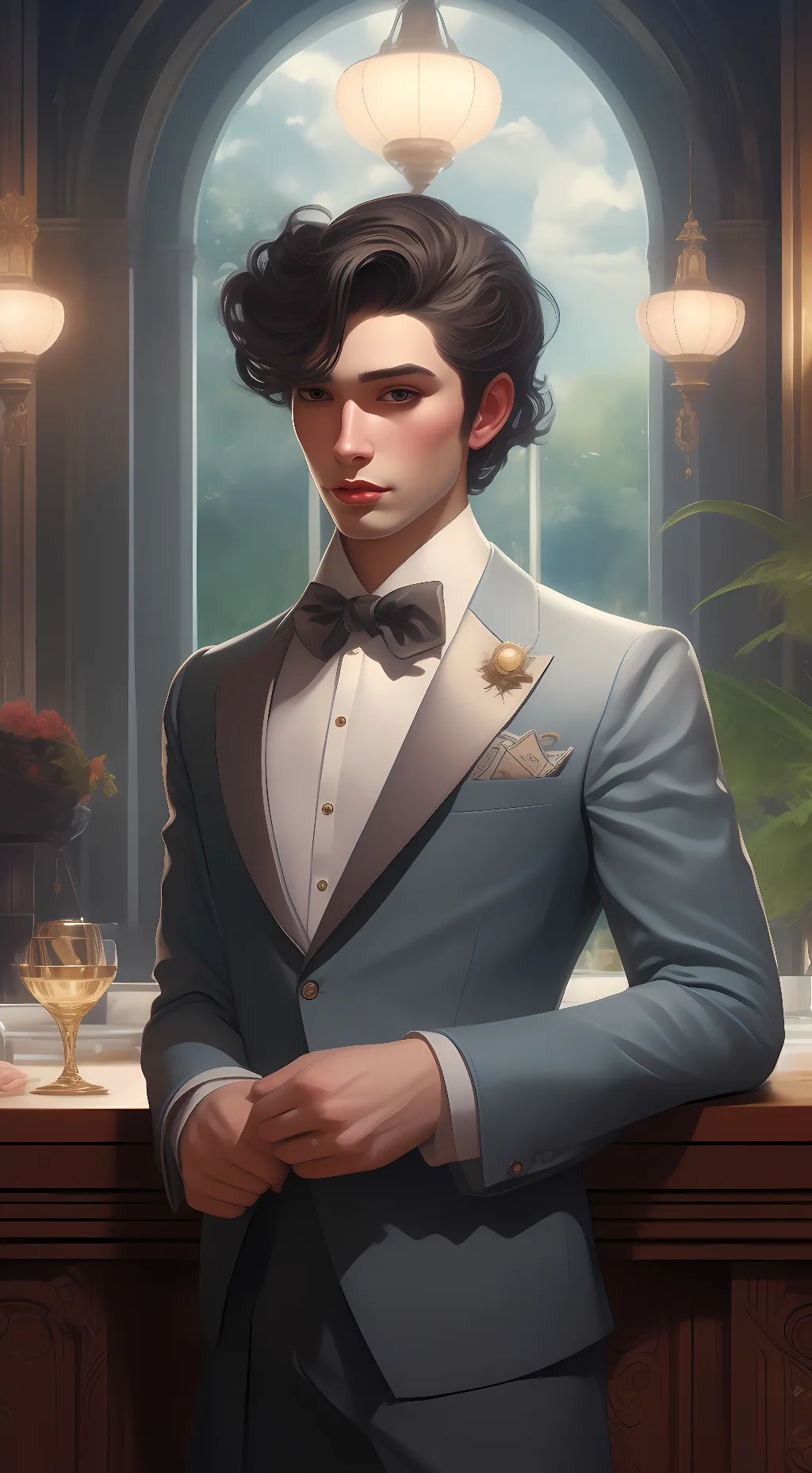 ai character: Leo background