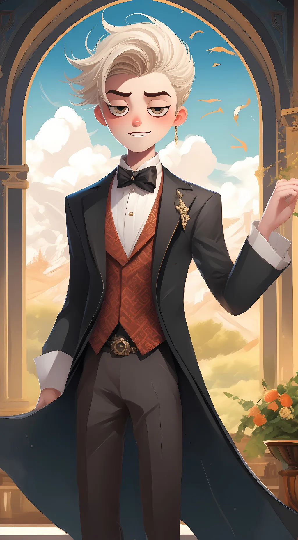 ai character: Lou  background