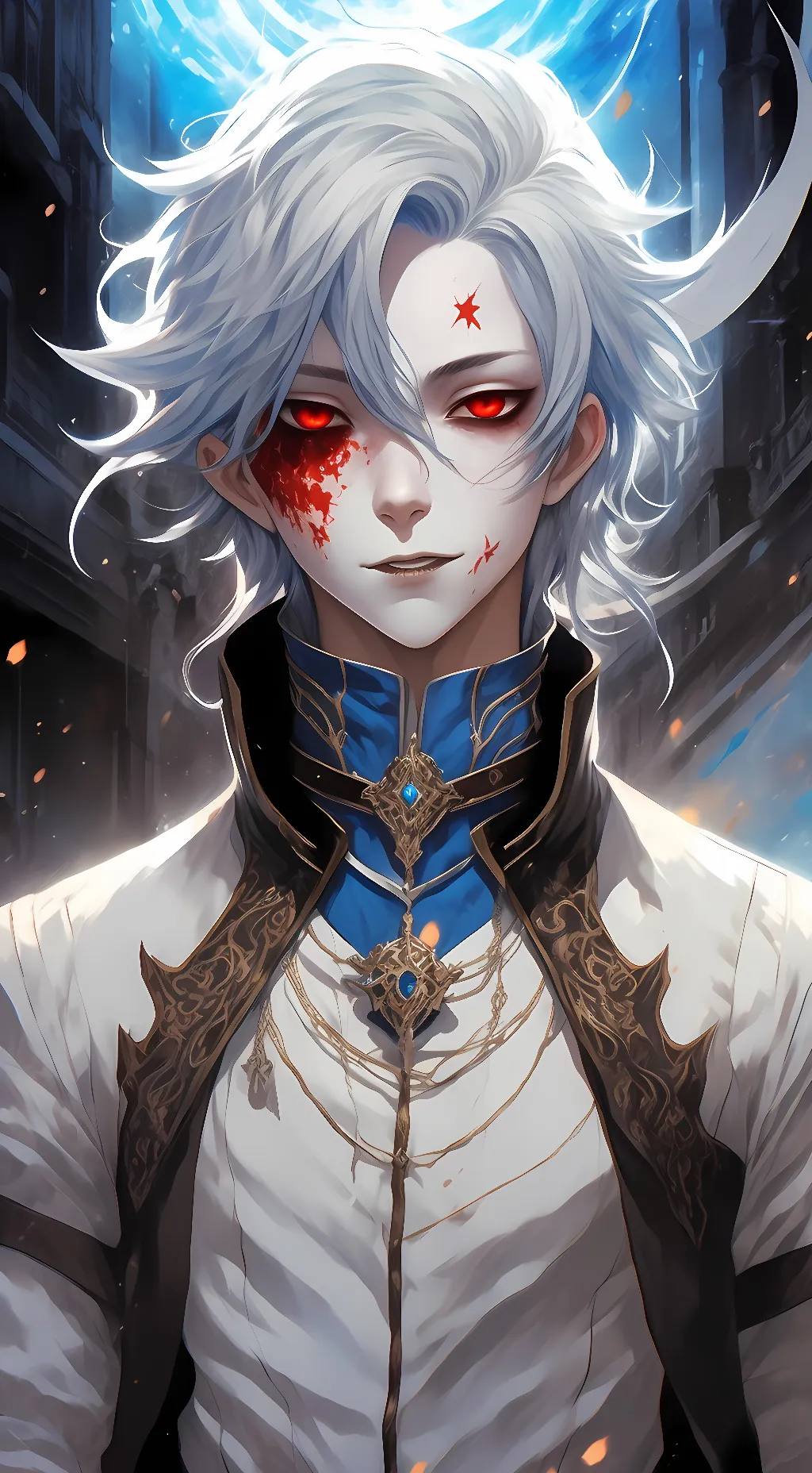 ai character: Alec Black background