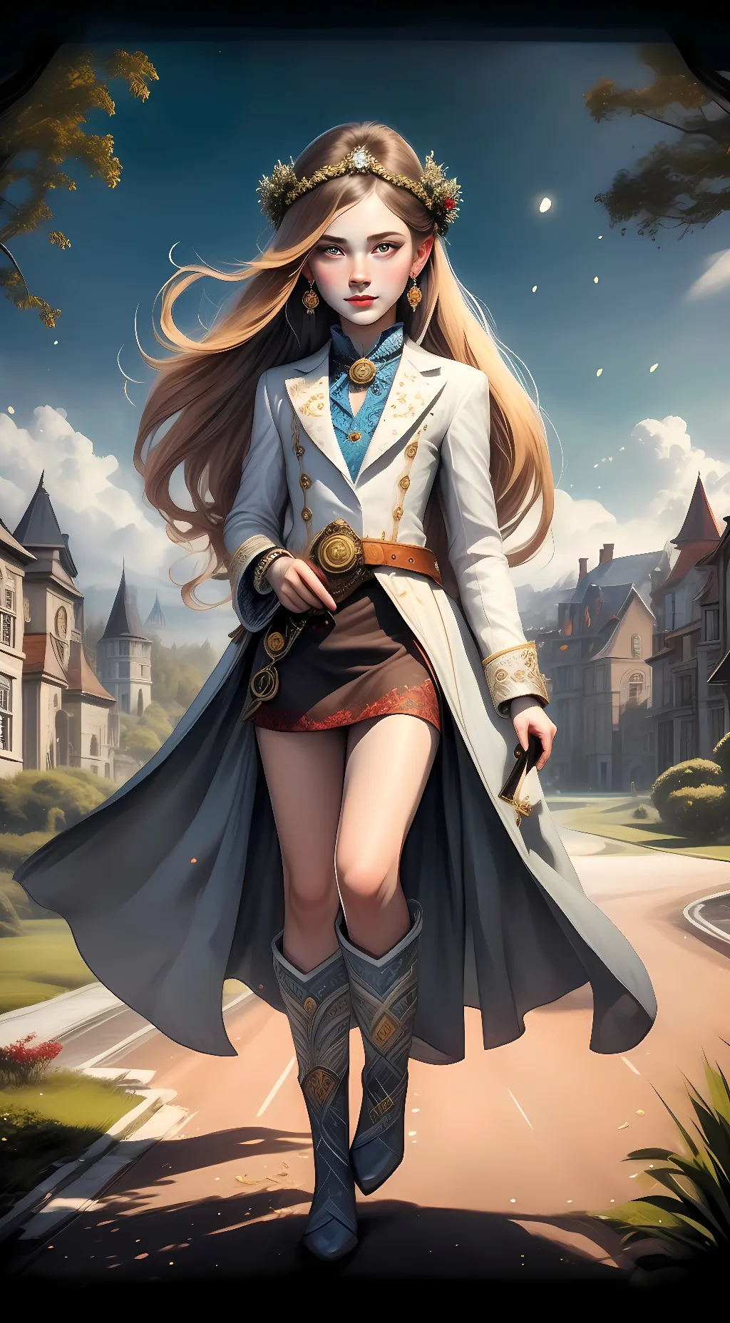 ai character: Luna background