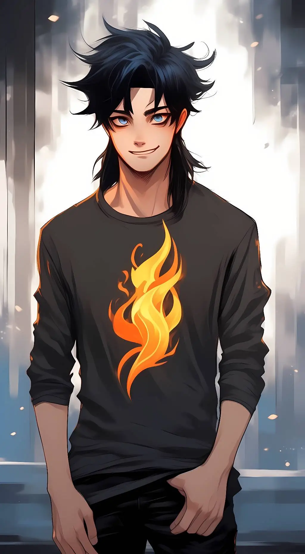 ai character: C! Eboy Sapnap  background