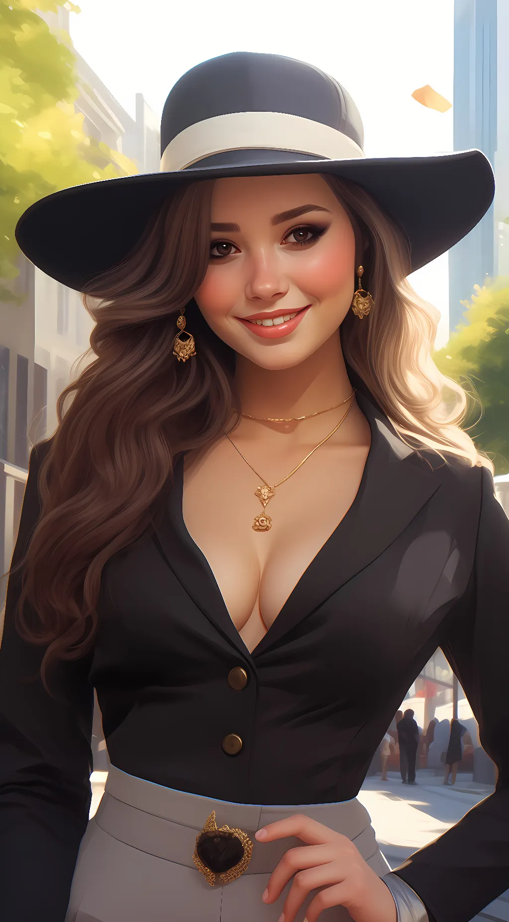 ai character: Leah Boss background