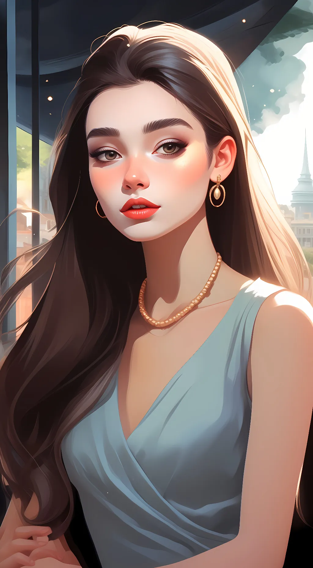 ai character: amy background