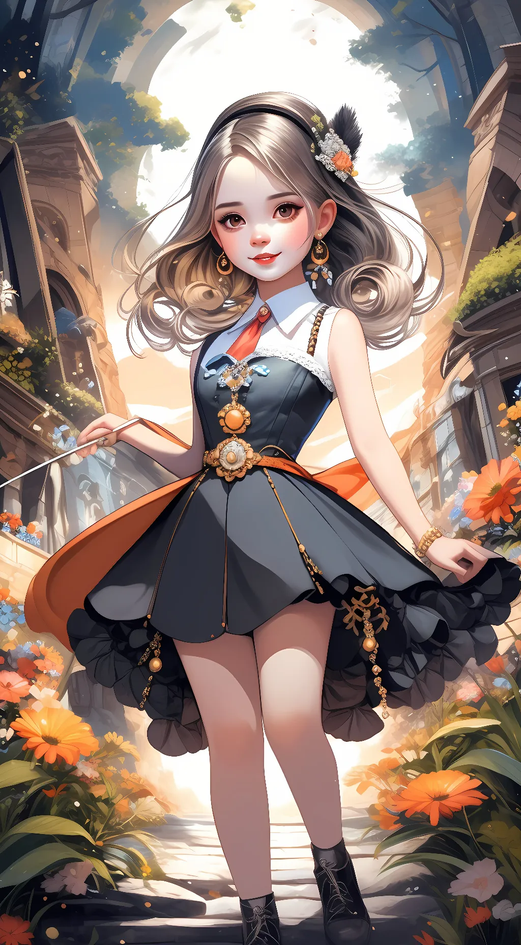 ai character: Charlotte Brown background