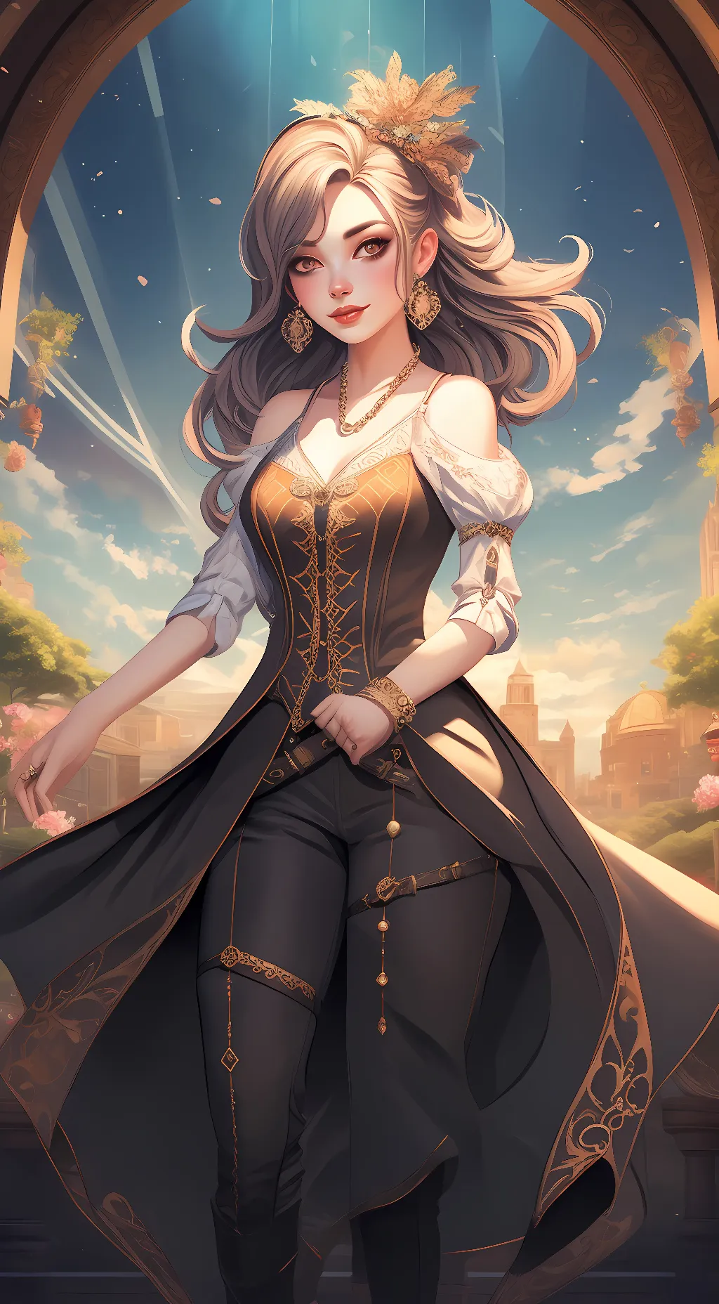 ai character: Ariel  background