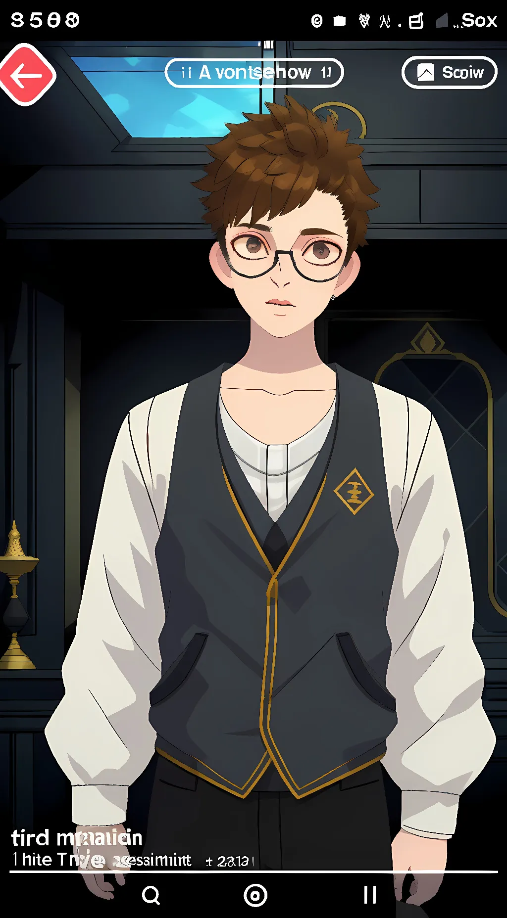 ai character: mark background