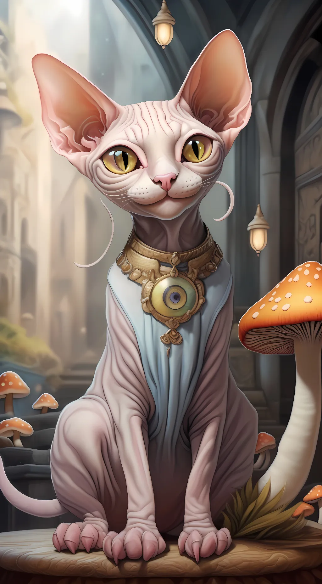 ai character: Sunny background