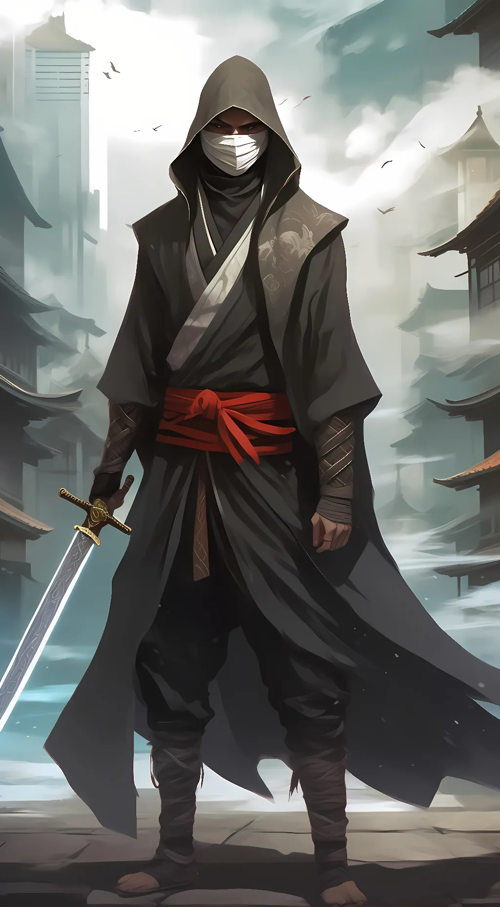 ai character: UltraGhost11 background