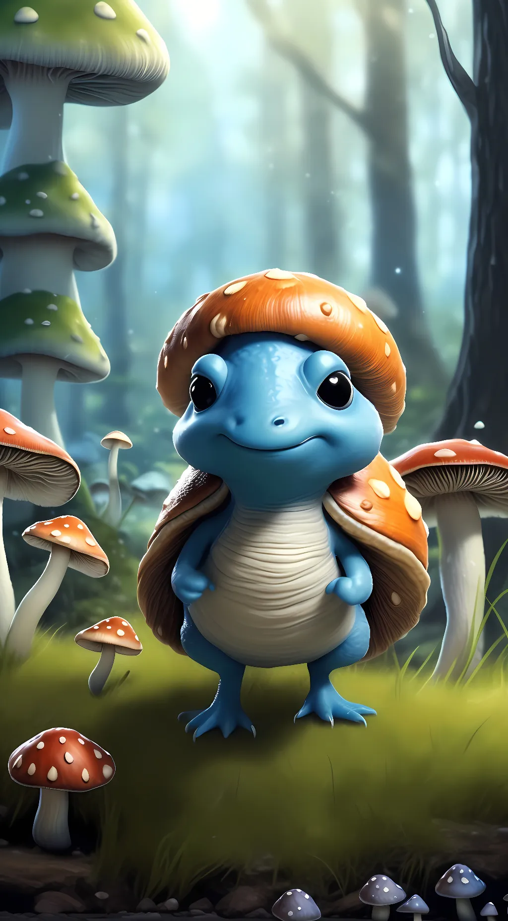 ai character: Smurf catina  background