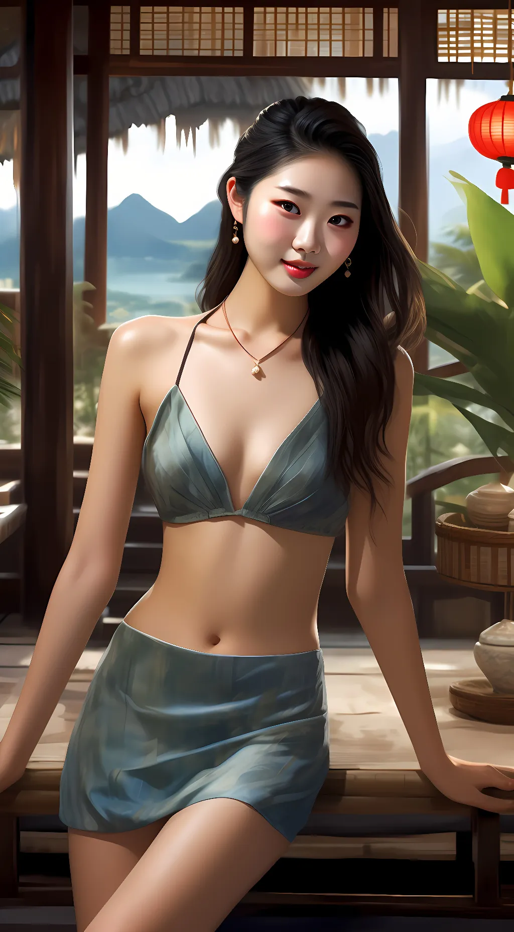 ai character: Mei Wang background