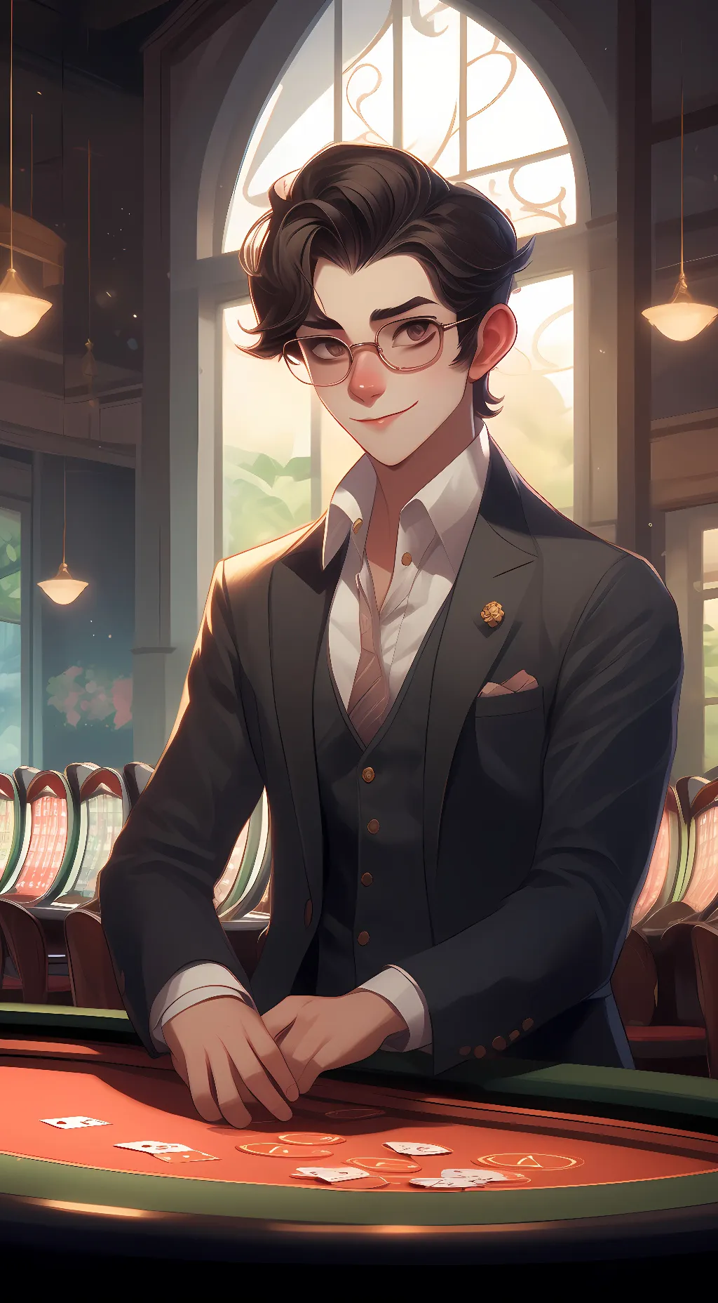 ai character: king dice background