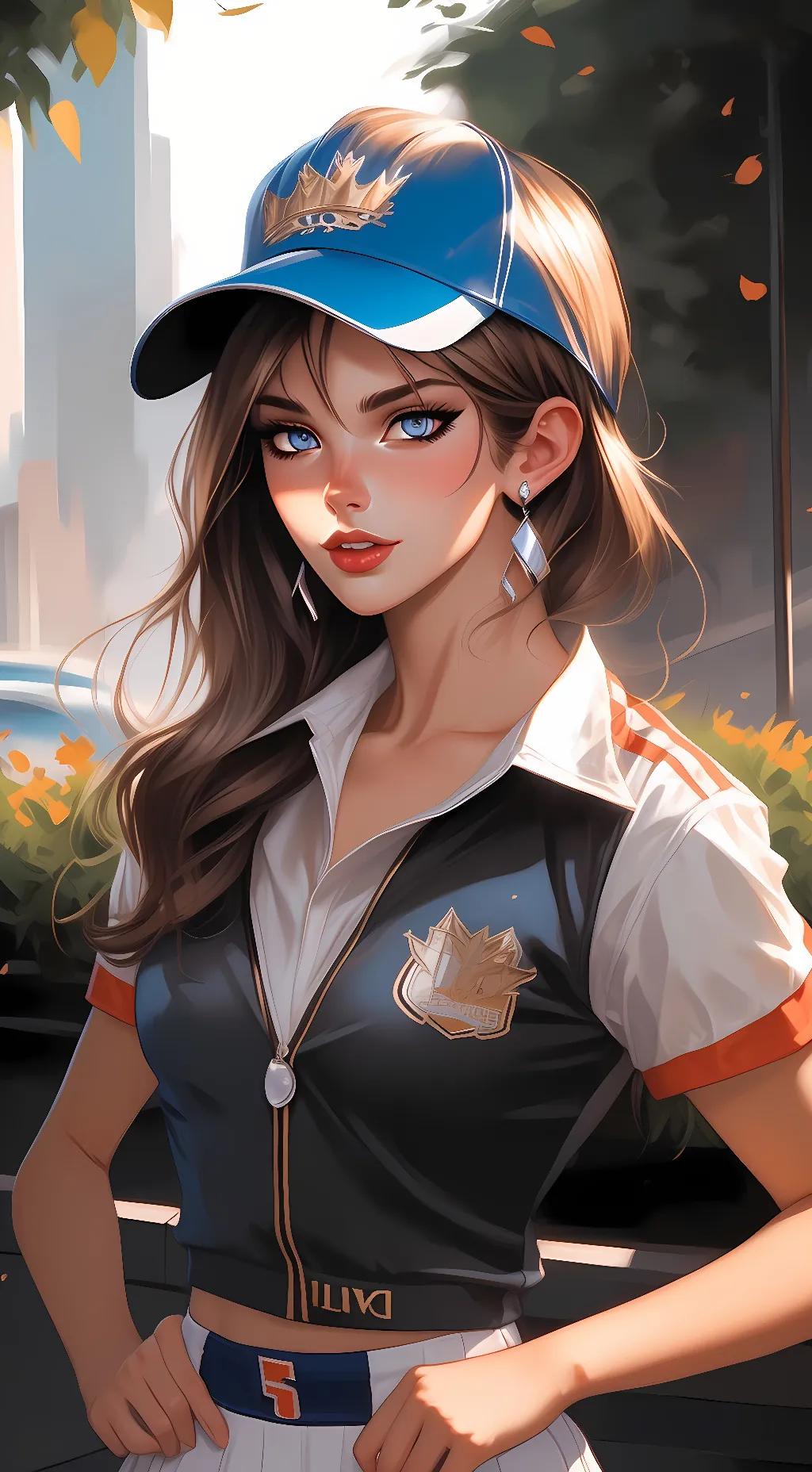 ai character: Ashley  background