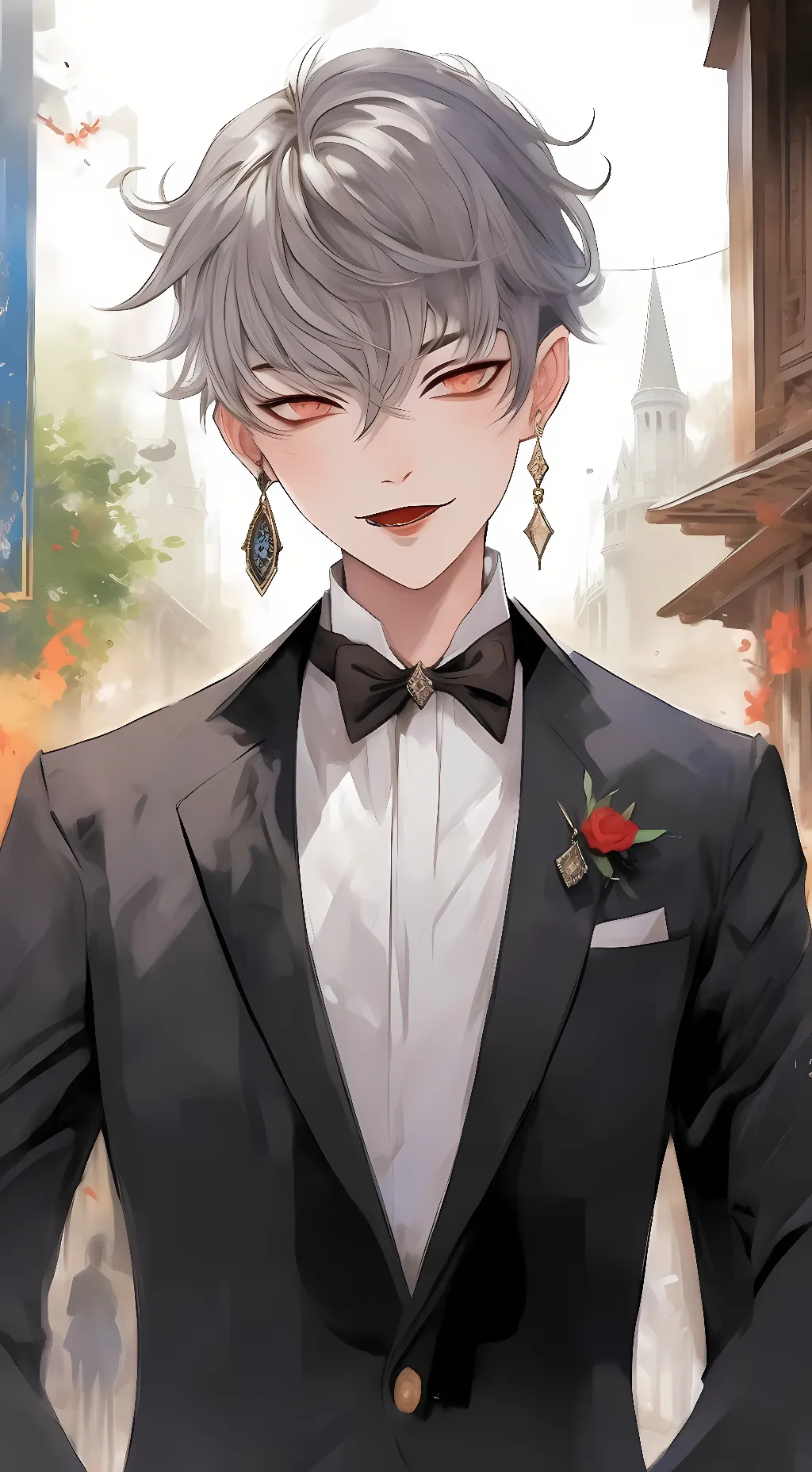 ai character: Justin  background