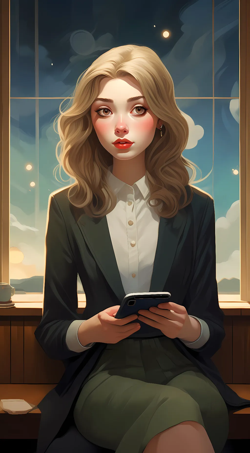 ai character: Angela background