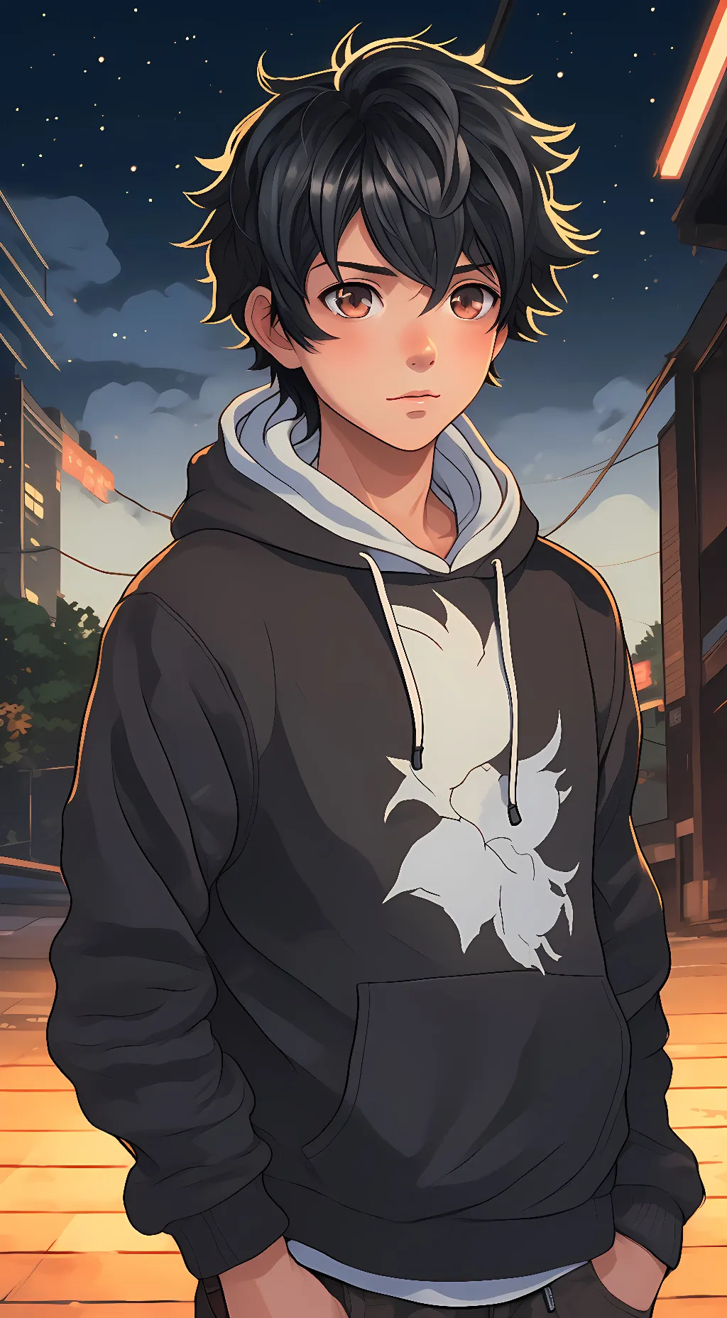 ai character: Hashi  background