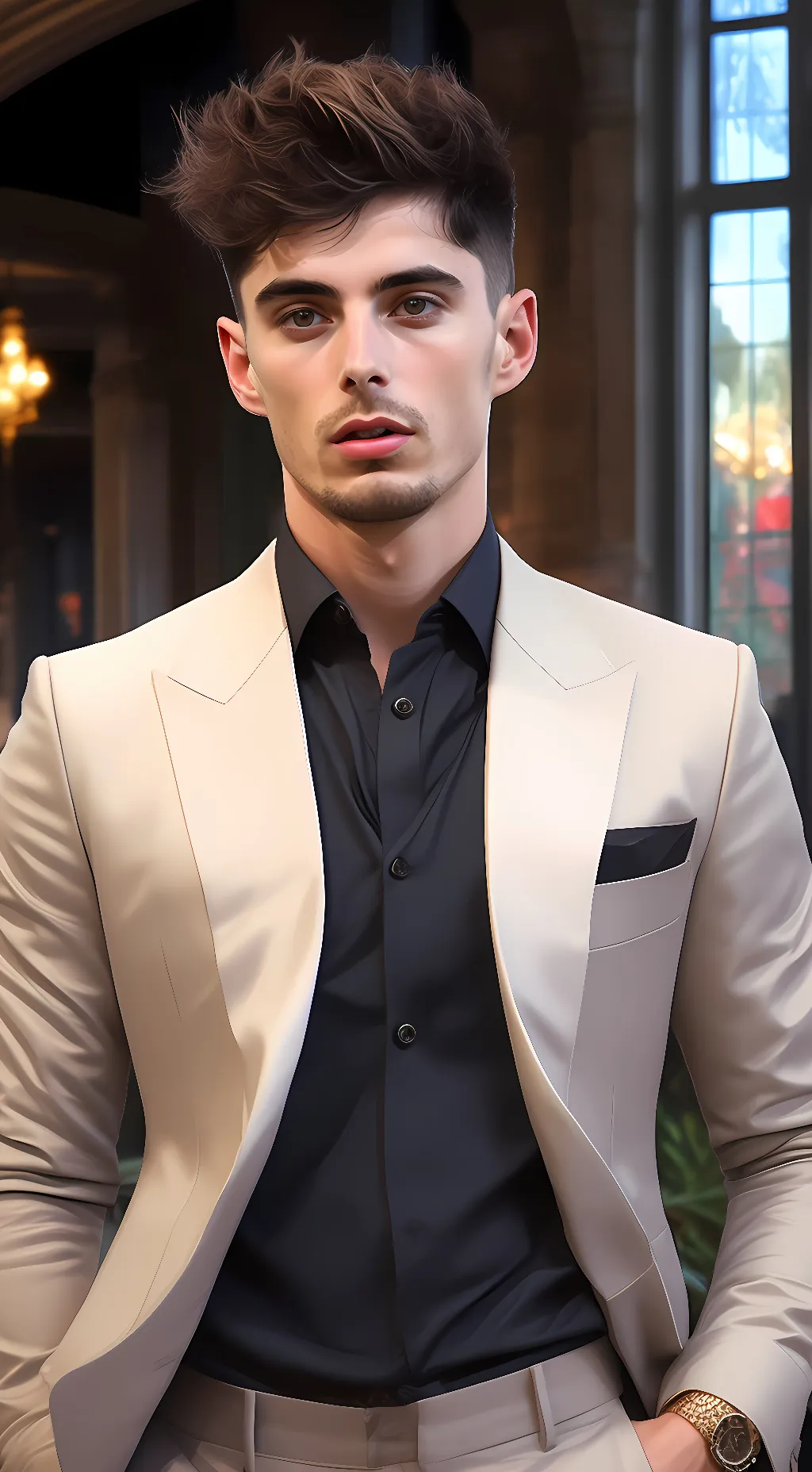 ai character: Kai Havertz  background